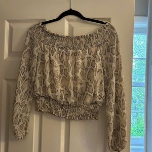 She + Sky Off the Shoulder Top